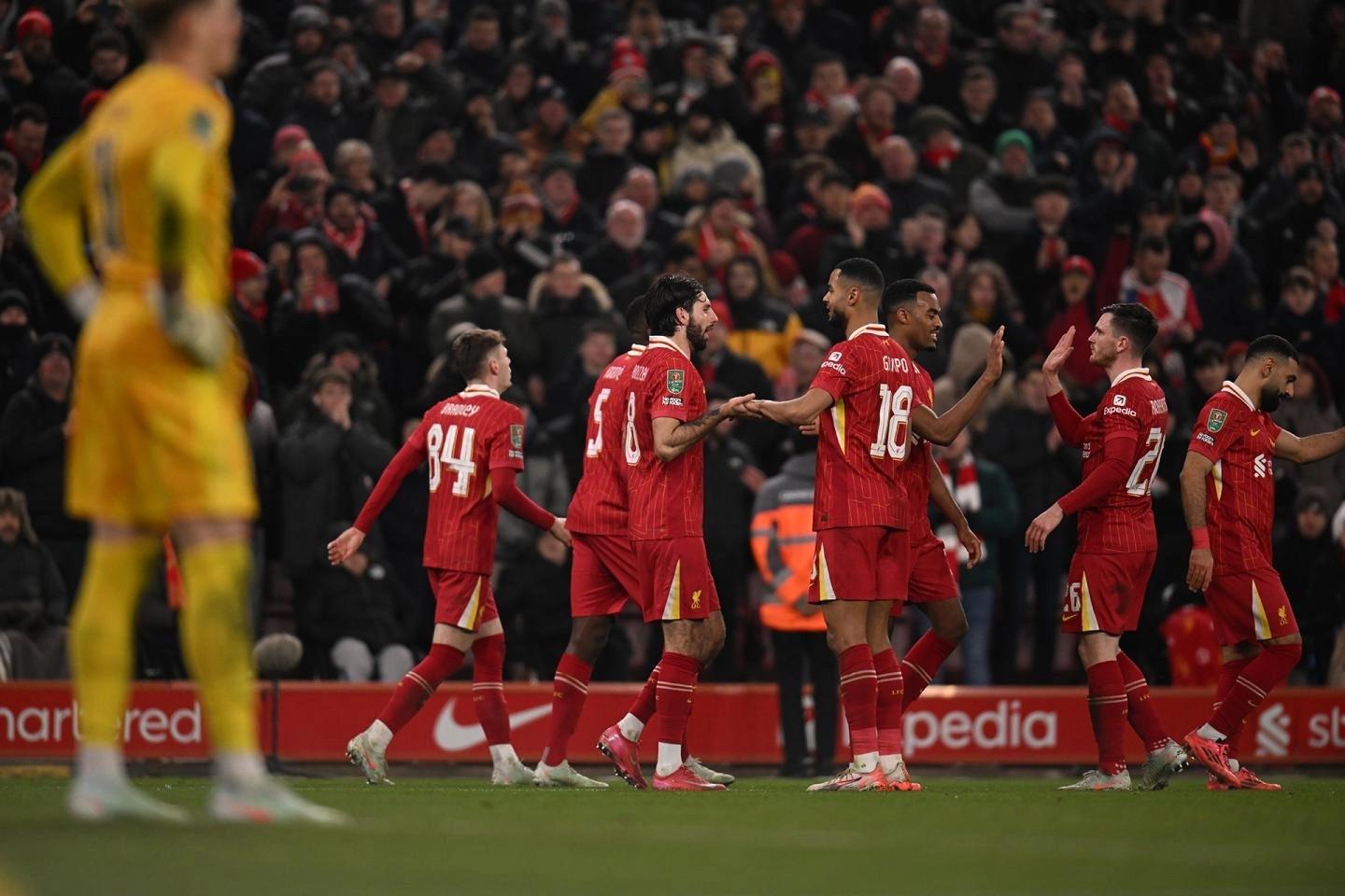 利物浦迎来惊险逆袭，成功晋级4强！