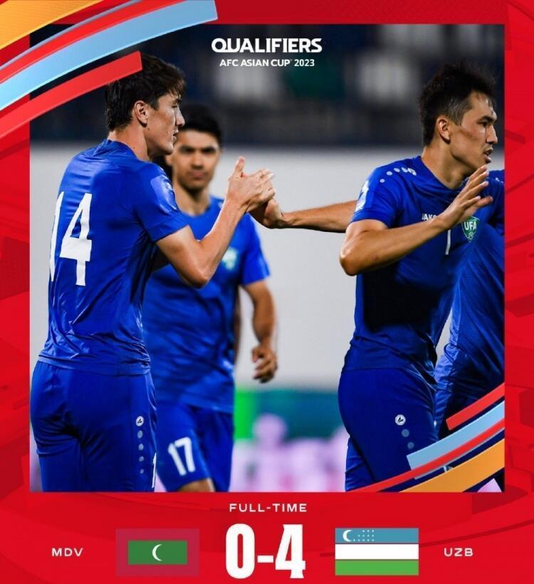 关于乌兹别克队为了晋级四分之一决赛而不懈努力的信息
